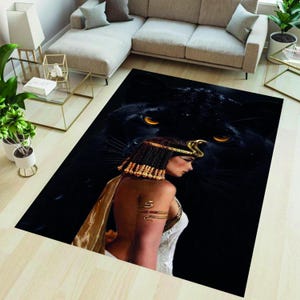 Ancient Egypt Rug,Ancient Rug, Egypt Rug, Anubis Rug,Hieroglyph Rug, Egyptian Decor Rug, Living Room Rug,Area Rug, Non Slip Rug,Washable Rug