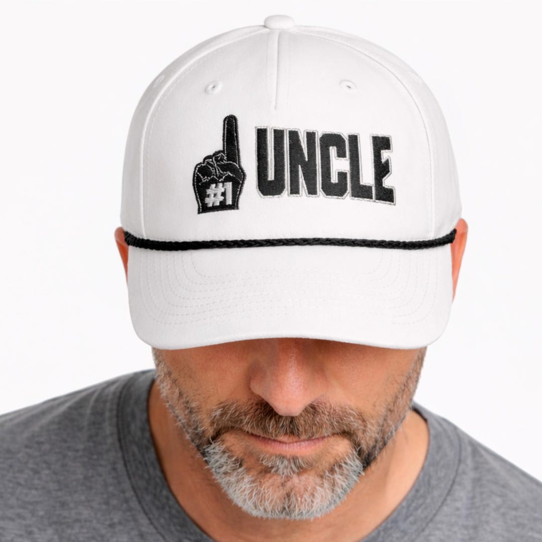Number One Uncle Hat, Vintage Rope Cap for Cool Uncle Gift, Retro Golf ...
