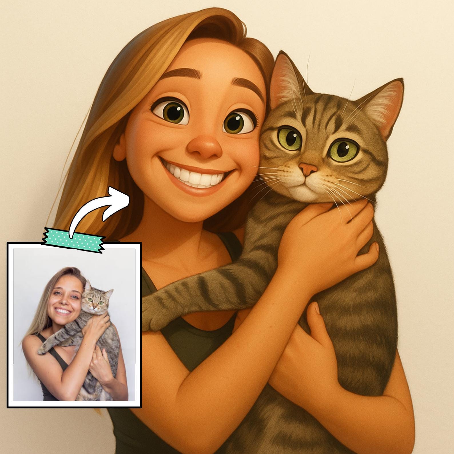 Custom Pixar Portrait Digital, 3D Cartoon Portrait From Photo, Family ...