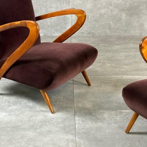 Wooden Armchairs, 1940s, Set of 2 image 4