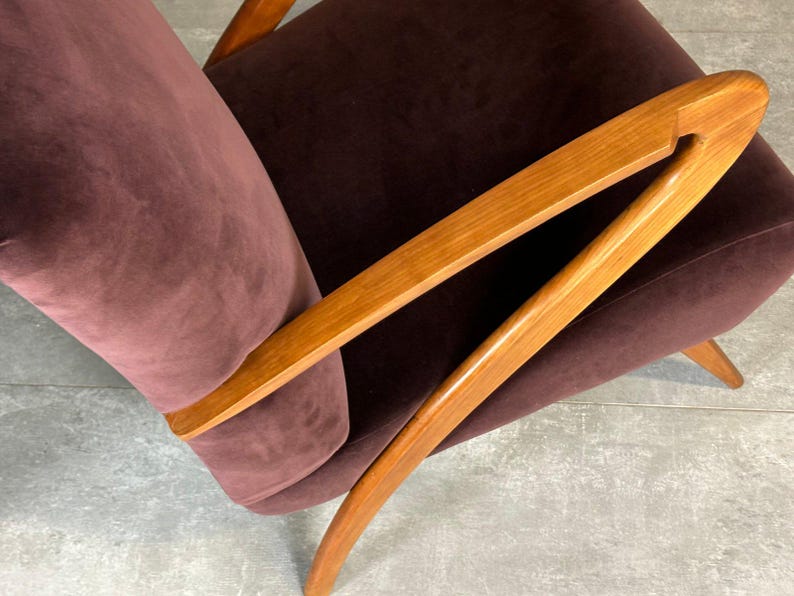 Wooden Armchairs, 1940s, Set of 2 image 2