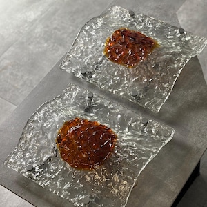 Glass and Steel Sconces by Mazzega, 1970s, Set of 2