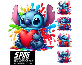 5 PNG ステッチ ハート 枕 デザイン ステッチ ラブ ハート PNG 高解像度 4096 ピクセル デザイン印刷または昇華 T シャツ ステッカー マグカップ用