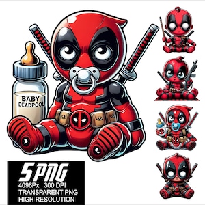5 PNG Baby Hero Deadpool Design Super Hero Baby PNG High Resolution ...