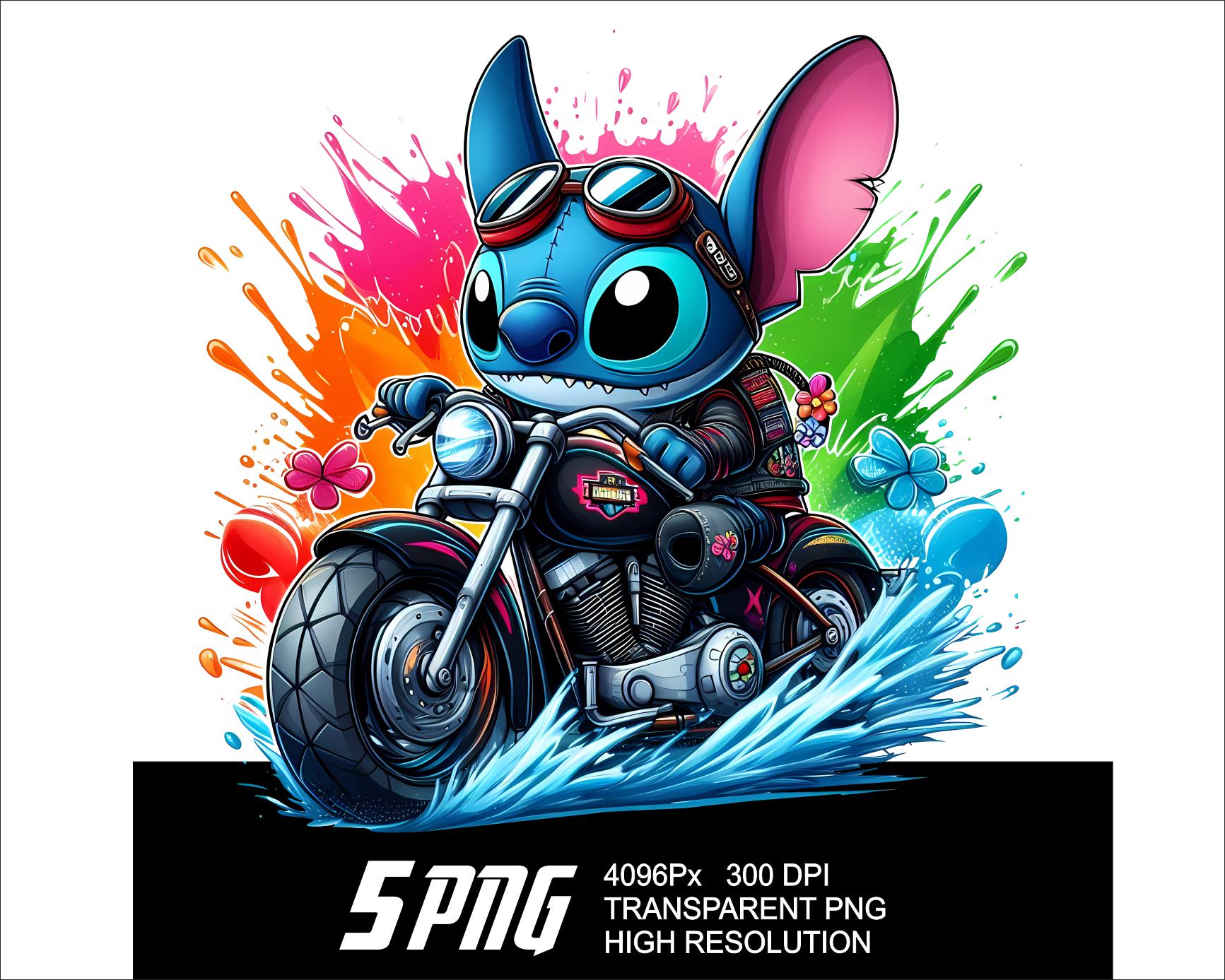 Stitch Racer 5 PNG Stitch Racer Design Harley Racer Stitch Png High Resolution ...