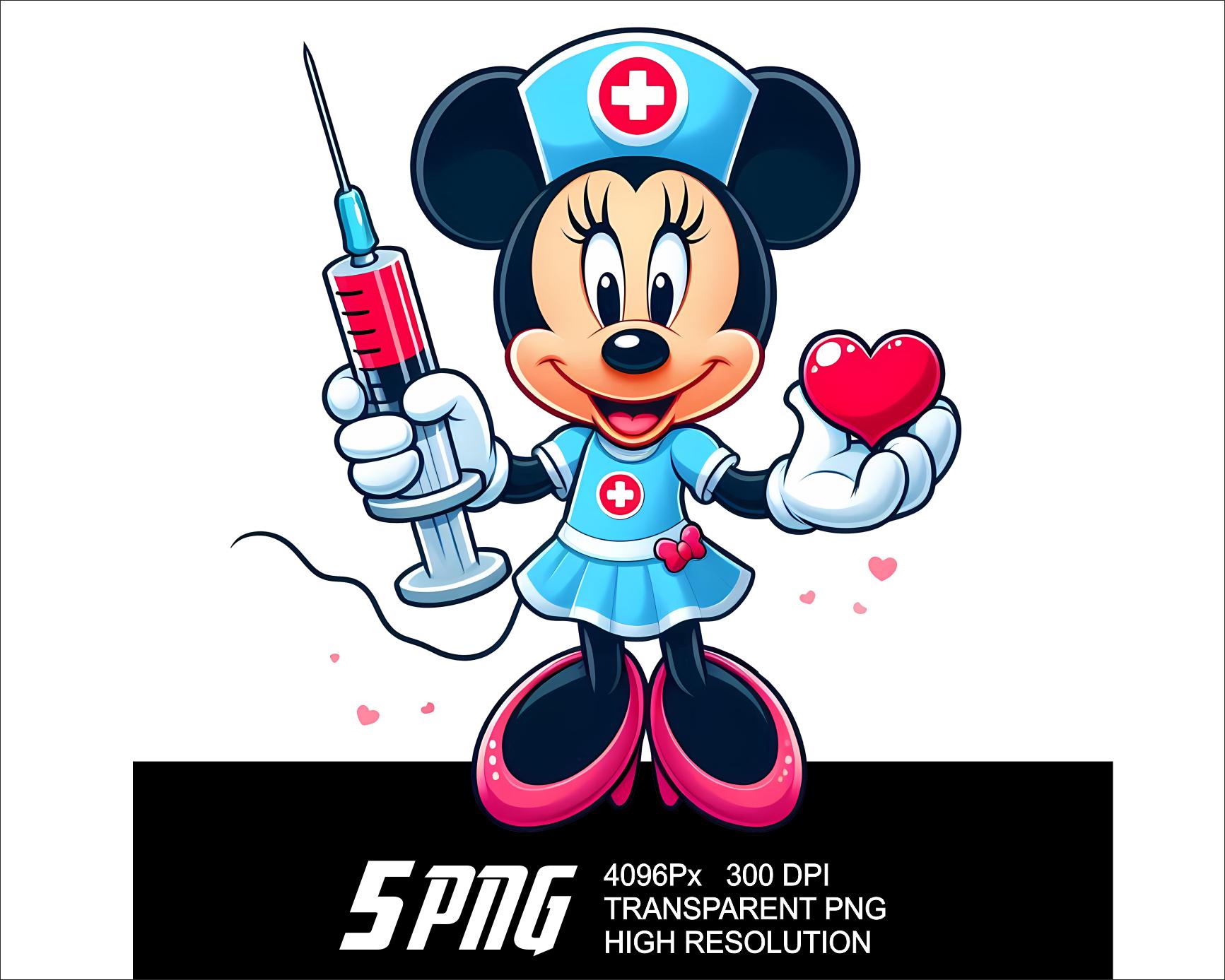 5 PNG ミニー ナース ハート デザイン マウス ナース ラブ 高解像度
