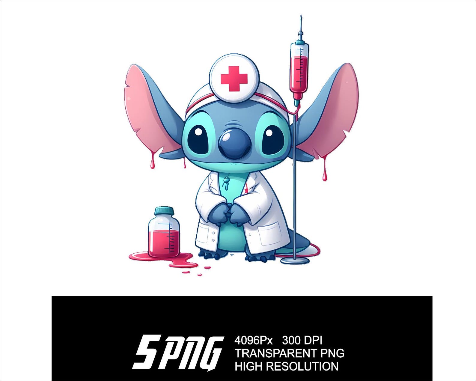 5 PNG Stitch Doctor Design Stitch Png Hohe Auflösung 4096px Designs ...