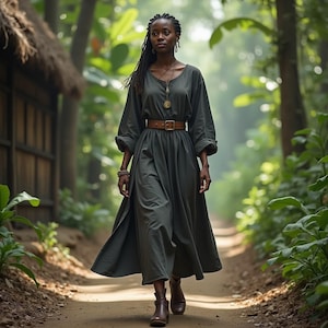 Women&#39;s Medieval Dress | Timeless Renaissance-Inspired Dress | Long Flowing Skirt | Ideal for Renaissance Fairs