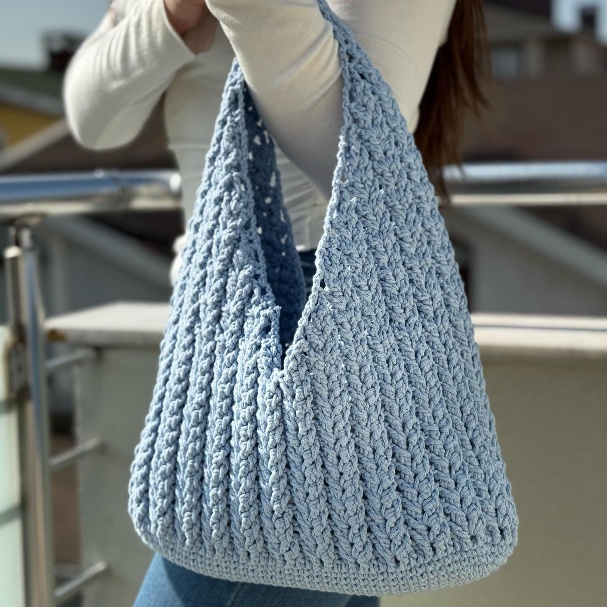 2-in-1 Crochet Macrame Bag Pattern – Hobo & Bobble Bag (PDF Download ...