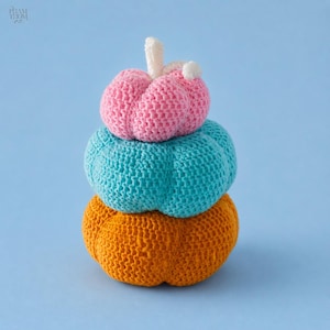 Stacked Pumpkin Crochet Pattern Easy PDF, Fall Home Decor for Women, DIY Halloween Thanksgiving Gift