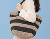 Crochet Tote Bag Pattern PDF, Beginner Crochet Handbag for Women, DIY Easy Everyday Bag Gift Pattern