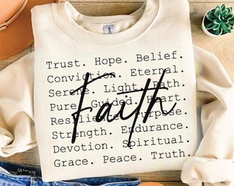 Faith Words SVG Bundle: Christian Religious Quotes, Bible Verse Cut Files
