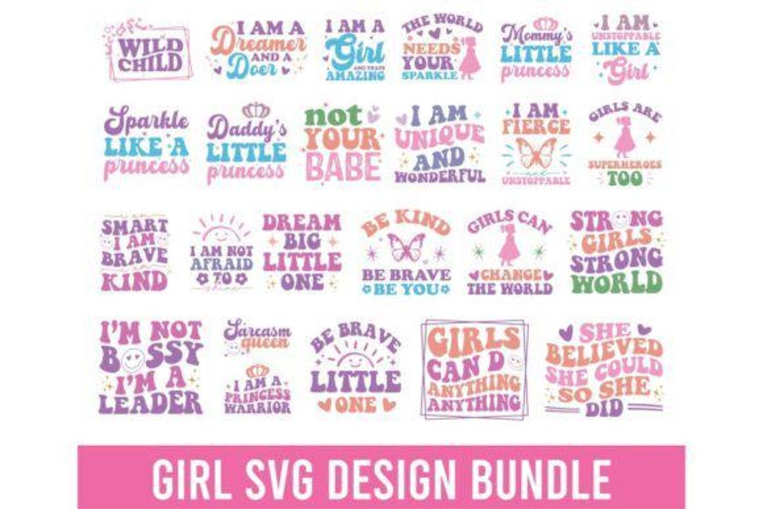 Little Girl SVG PNG Bundle | Baby Sayings Svg | Baby Girl Bundle | Baby ...