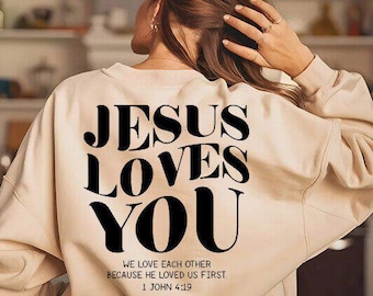 Jesus Loves You SVG, Christian Design, Jesus shirts Png, bible verse Mug, Religious Shirt, Church Shirt, Believer, fearless, Jesus is King
