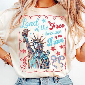 Patriotic USA PNG: Land of the Free, 4th of July Design (Digital Download