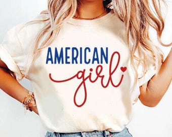 American Girl 4th of July SVG: Patriotic Clipart for Cricut (Digital Download