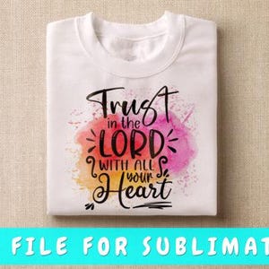 Trust in the Lord PNG: Christian Bible Verse Printable Wall Art