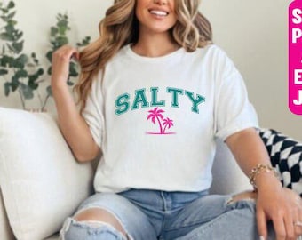 Salty Summer SVG, graphique Beach Vibes (téléchargement numérique)