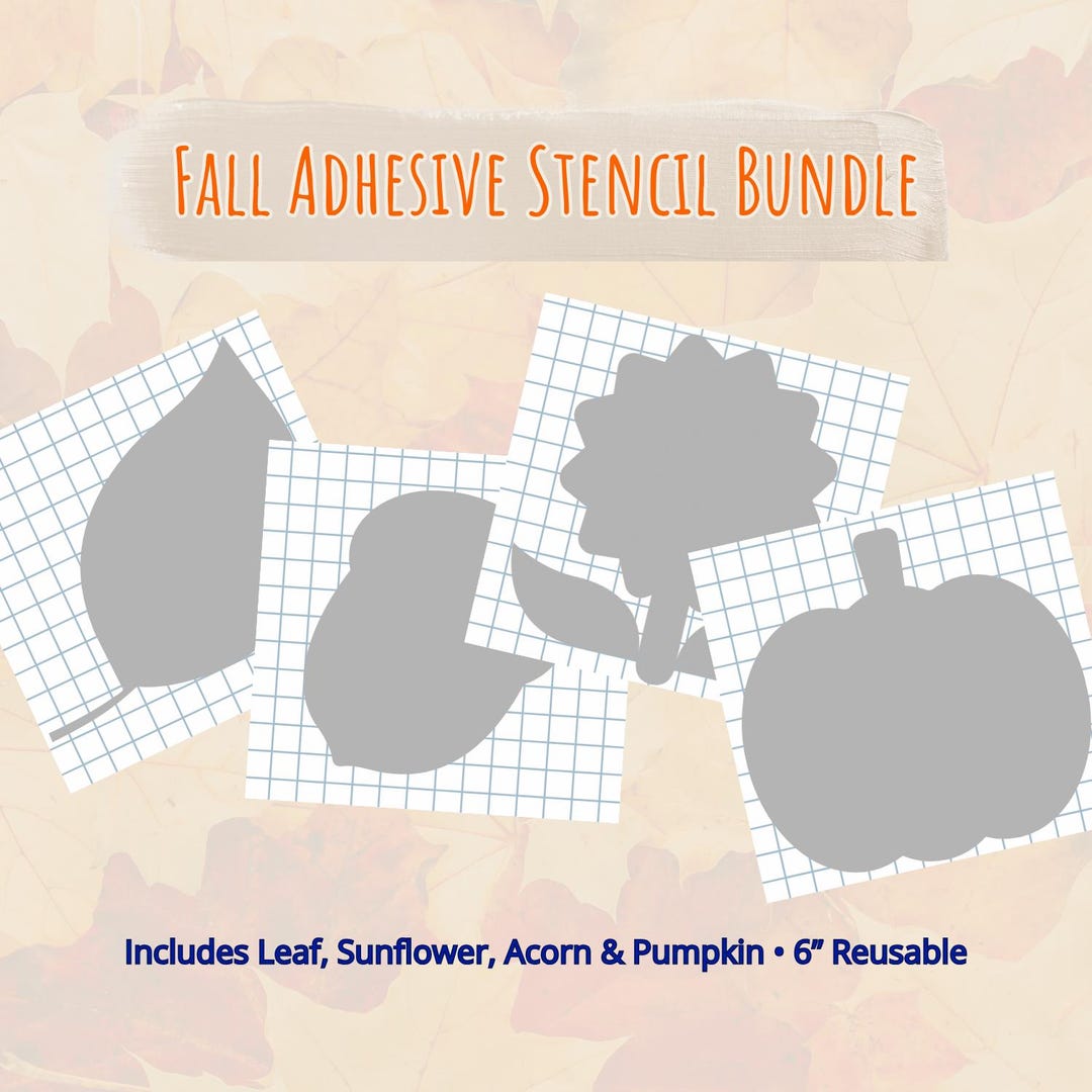 Fall Adhesive Stencil Bundle – 6
