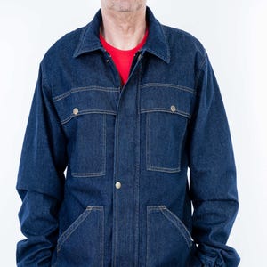 Men&#39;s Work Jacket Made of Denim Fabric From Manufacturer Of Workwear Clothing - For Welders, Construction, Mechanic, Metal Workers