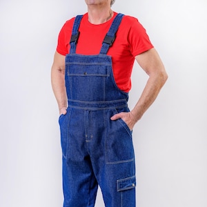 Work Overalls For Men Made of Classic Jeans Denim Perfect For Welders, Construction, Metal Workers -  From Manufacturer of Workwear Clothes