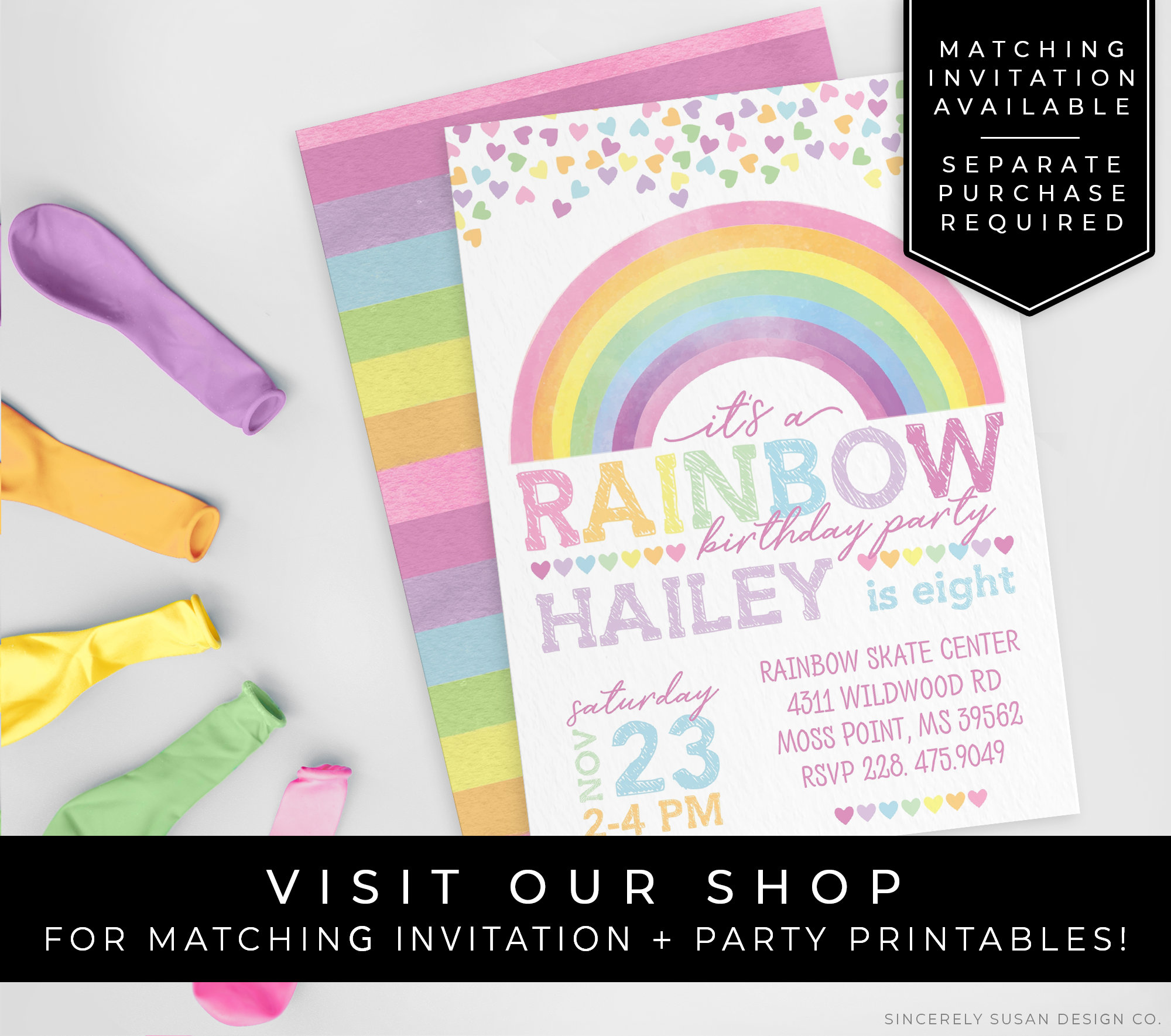Rainbow Birthday Favor Tags Printable Thank You Tag Party Decorations ...