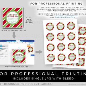 Instant Download Hot Chocolate Bomb Tag, Printable Mean Green One Christmas Cocoa Bomb Directions Instructions, #210AID VIP image 3