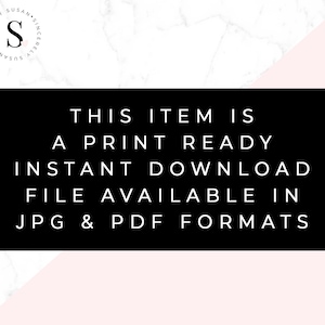 Puede incluir: Texto en blanco y negro sobre un fondo de m&aacute;rmol rosa y blanco. El texto dice: "Este art&iacute;culo es un archivo de descarga instant&aacute;nea listo para imprimir, disponible en formatos JPG y PDF."