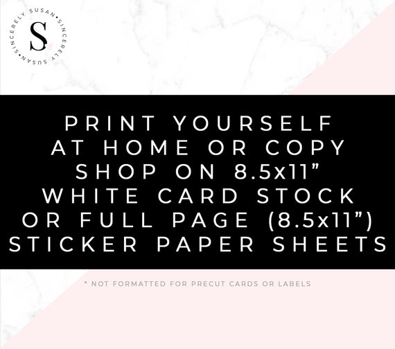 Explore Printable Sticker Paper, 8.5 x 11, White, 10/Pack - Office
