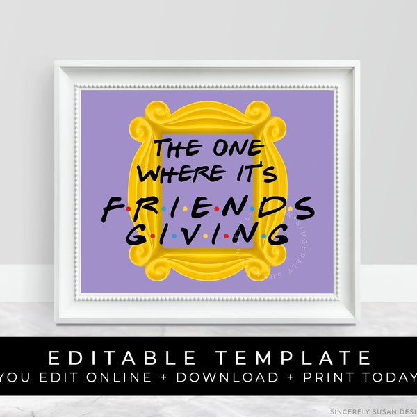Printable Friendsgiving Banner - Etsy