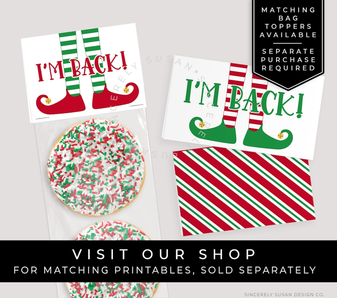 Instant Download I'm Back Elf Letter Printable Welcome - Etsy
