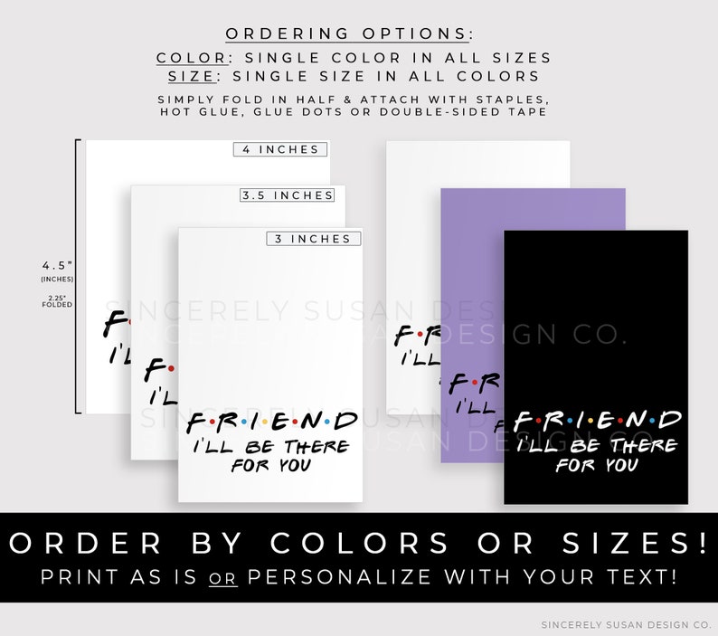CUSTOMIZABLE Friends TV Show Printable Bag Topper, Personalized Mini Cookie Packaging, Friends Party Favor Topper Download Corjl #084 VIP image 6