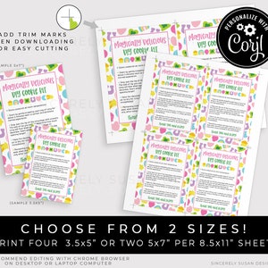 CUSTOMIZABLE St. Patrick's Day Lucky DIY Cookie Kit Instructions Printable Card, Magically Delicious Decorate Your Own Charms 101 Corjl VIP image 5