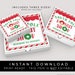 Instant Download Mini North Pole Donut Shop Elf Delivery Pizza Box Label, Overnight Doughnut Cookie Tag Sticker Christmas Printable #206 VIP