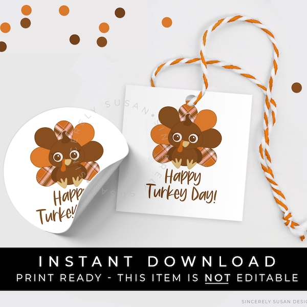 Happy Turkey Day Svg - Etsy