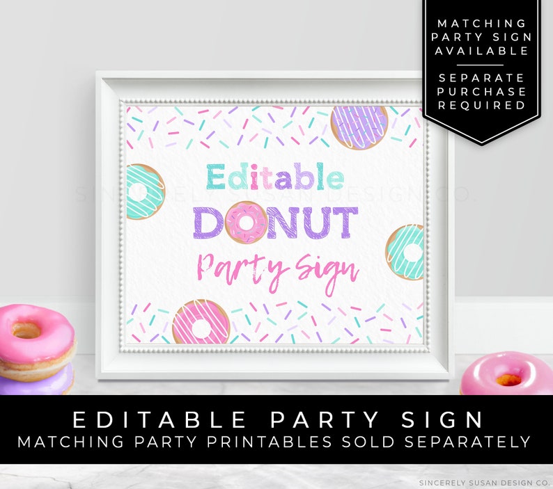 Donut Party Sticker Favor Tags Printable Birthday Girl - Etsy
