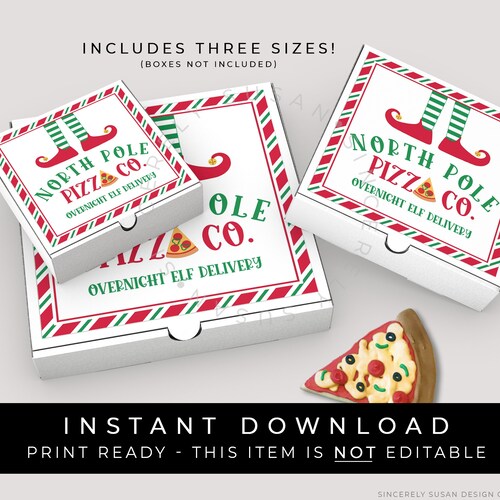 Free printable north pole labels