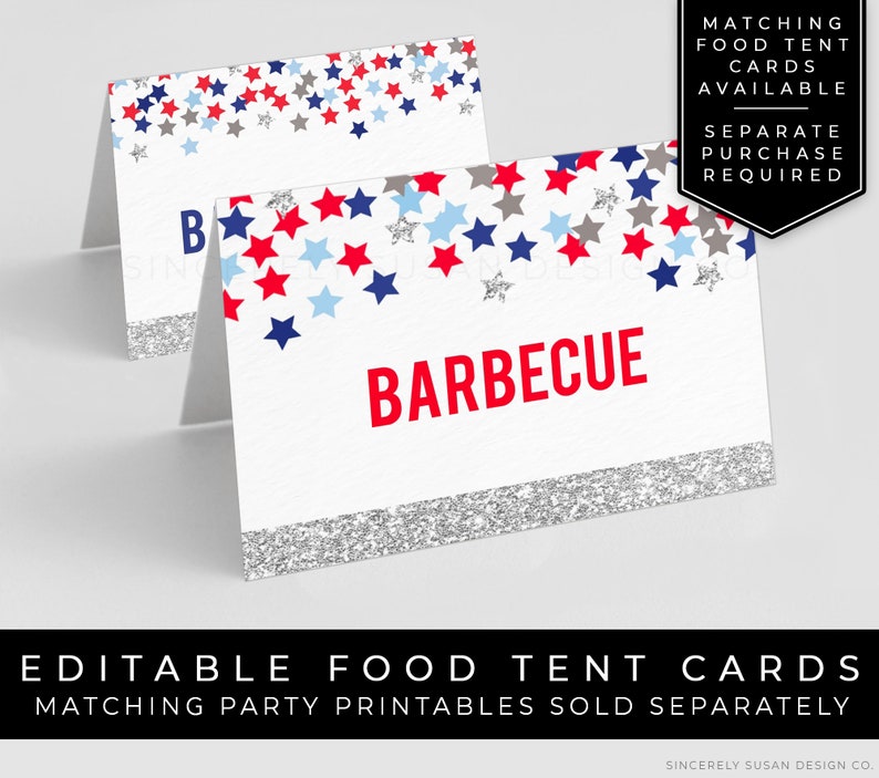 4th of July Birthday Invitation Patriotic Stars Red White & Blue Little Firecracker Birthday Template Download Printable Invite Corjl 065A image 9