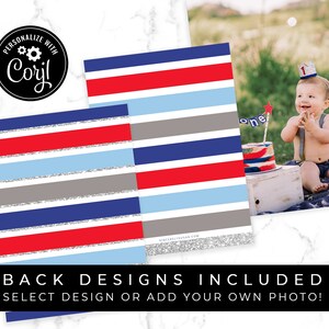 First Birthday Firecracker Invitation 4th of July Patriotic Stars Stripes Red White & Blue Template Download Printable Invite Corjl 058A image 3