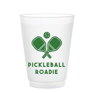 Reusable Shatterproof Cup - Pickleball Roadie - Overserved - Pickle Ball - set of 8 - Over Served - Gift Wrap Optional- Hostess Gift