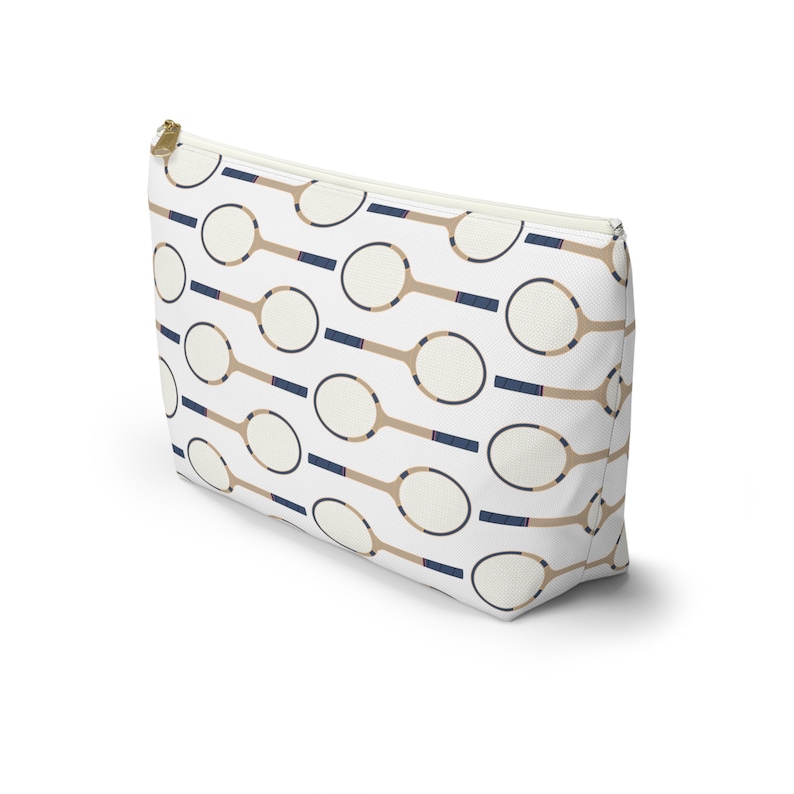 PRETTYPRINTING Tennis Racquet Accessory Pouch