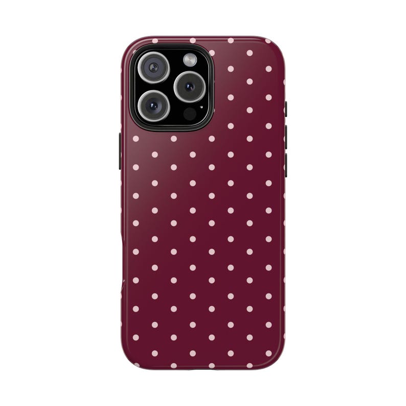 Polka Dot Phone Case Tough Double Layer Access to All Ports and ...