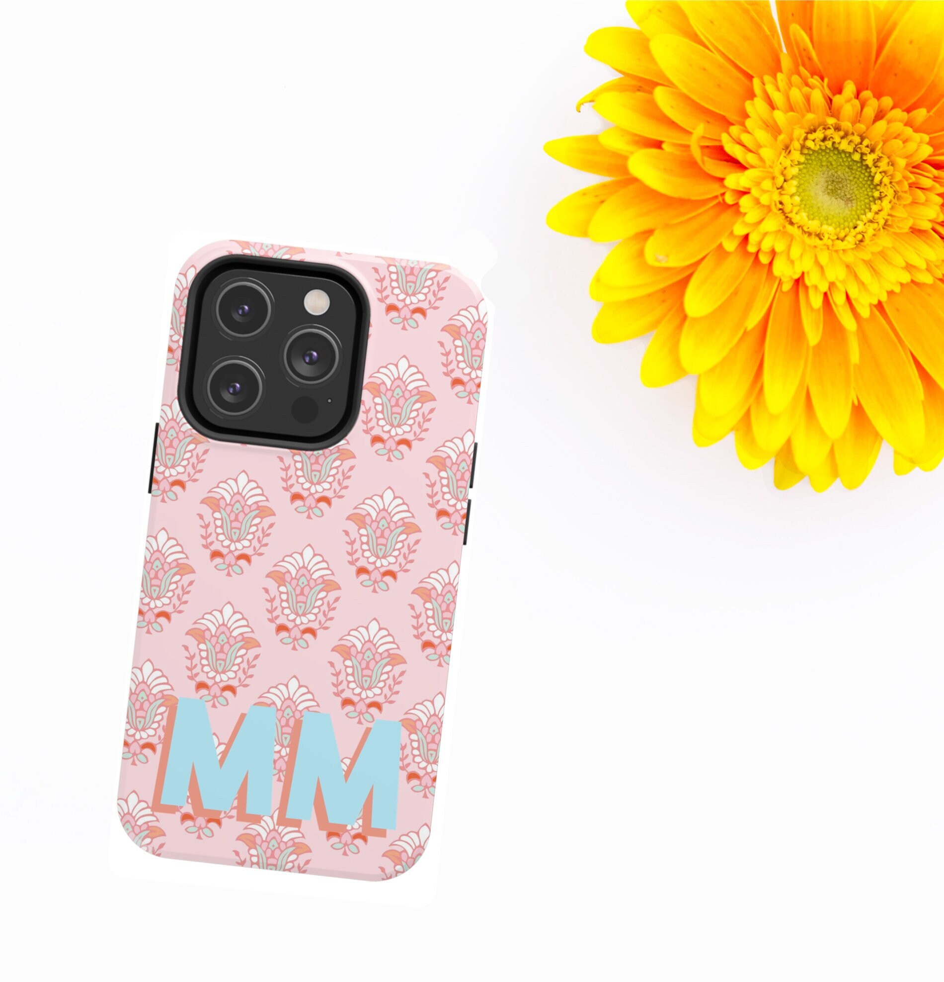 Monogram Case Personalized Custom Initial iPhone 17, 16 15, 14, 13 Pro ...