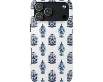 Blue Chinoiserie Ginger Jar Pattern Phone Case Protective