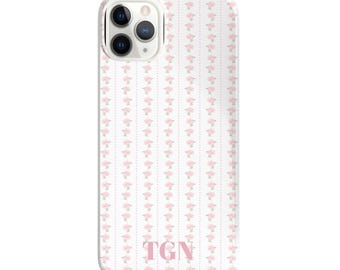 Hydrange Pink Stripes, iPhone 17 16 15, 14,Pro Max Cover Case MagSafe option