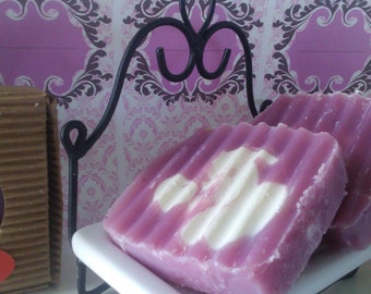 Two Spring Lilac Shampoo bar and soap, zero waste shampoo, handmade shampoo bar, hair soap bar, cold process soap