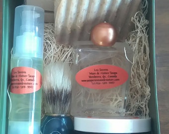 Vegan Man Dad Grooming & Shave Kit, Stress Relief Gift, Man s Valentine Gift, Gift for Him