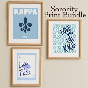 Sorority Print Bundle, All sororities, OPEN TO CUSTOM