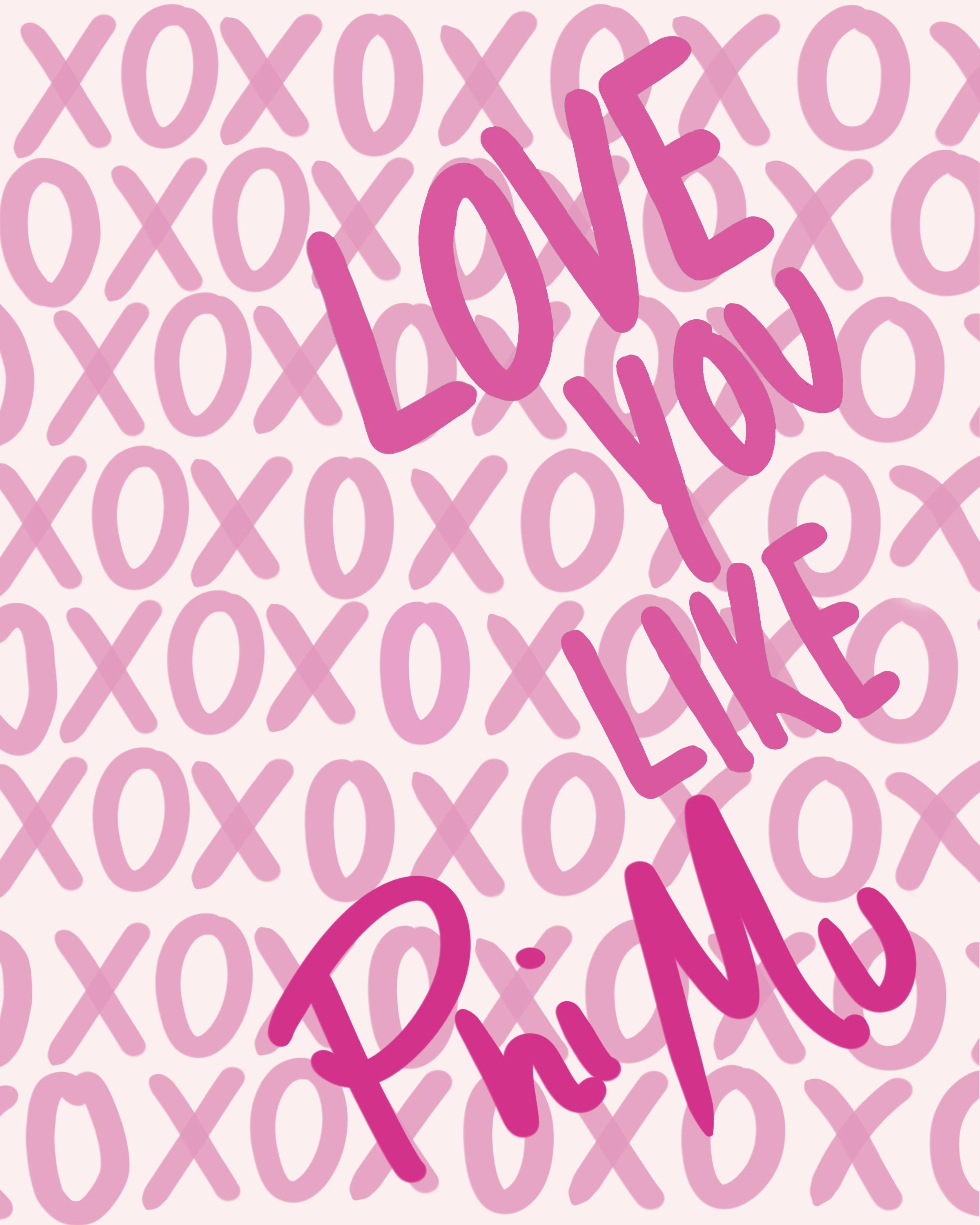 Phi Mu / love you like phi mu college art canvas girl