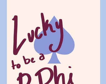 Pi Beta Phi / Piphi, lucky to be a college art canvas girl